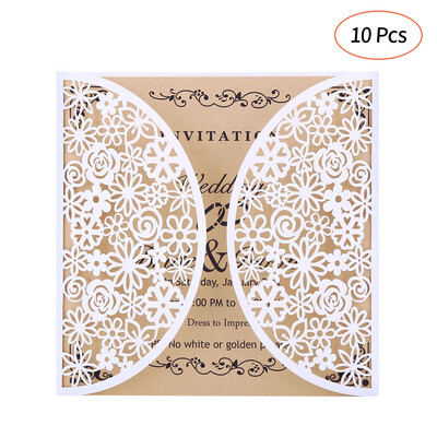 Pearl Paper Floral Invitation Cards Set for Party Wedding 10pcs Invitation Holders 10pcs Inner Sheets 10pcs Envelopes 10pcs
Pearl Paper Floral Invitation Cards Set for Party Wedding 10pcs Invitation Holders 10pcs Inner Sheets 10pcs Envelopes 10pcs