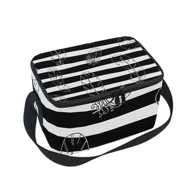 ALAZA Lunch Box Feathers Stripes Insulated Lunch Bag Large Cooler Tote Bagfor Men Women
ALAZA Lunch Box Feathers Stripes Insulated Lunch Bag Large Cooler Tote Bagfor Men Women