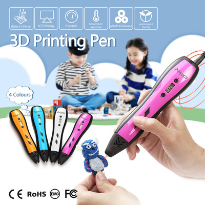 Aibecy 3D Printing Pen LCD Display work with ABS PLA Filament for Kids Art Craft Drawing DIY Gift
Aibecy 3D Printing Pen LCD Display work with ABS PLA Filament for Kids Art Craft Drawing DIY Gift