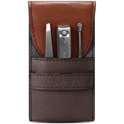 Korea Kowell Han Kewei stainless steel nail clipper set anti-splash nail scissors personal care repair capacity combination 3 piece set KB305 dark brown bottom A
Korea Kowell Han Kewei stainless steel nail clipper set anti-splash nail scissors personal care repair capacity combination 3 piece set KB305 dark brown bottom A