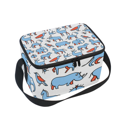 ALAZA Insulated Lunch Box Animals Design Lunch Bag for Men Women Portable Tote Bag Cooler Bag
ALAZA Insulated Lunch Box Animals Design Lunch Bag for Men Women Portable Tote Bag Cooler Bag