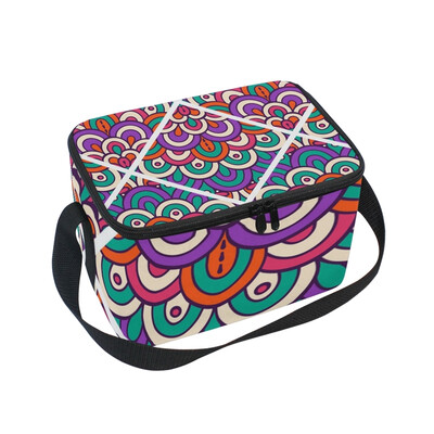 ALAZA Insulated Lunch Box Ethnic Floral- Pattern Lunch Bag for Men Women Portable Tote Bag Cooler Bag
ALAZA Insulated Lunch Box Ethnic Floral- Pattern Lunch Bag for Men Women Portable Tote Bag Cooler Bag