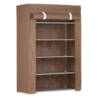 5-Tier Shoe Rack 15 Pairs Shoes Storage Organizer Cabinet with Dust-proof Non-woven Fabric Cover Purple
5-Tier Shoe Rack 15 Pairs Shoes Storage Organizer Cabinet with Dust-proof Non-woven Fabric Cover Purple