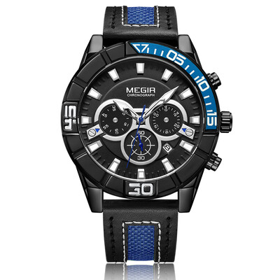 MEGIR Fashion Genuine Leather Men Sport Watch 3ATM Water-resistant Quartz Luminous Wristwatch Man Relogio Musculino Chronograph
MEGIR Fashion Genuine Leather Men Sport Watch 3ATM Water-resistant Quartz Luminous Wristwatch Man Relogio Musculino Chronograph