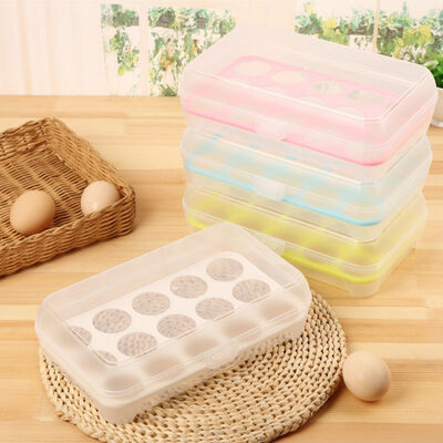 Portable Egg Storage 15 HolesBox Portable Refrigerator Fresh Container Case Bins Plastic Egg Storage Box
Portable Egg Storage 15 HolesBox Portable Refrigerator Fresh Container Case Bins Plastic Egg Storage Box