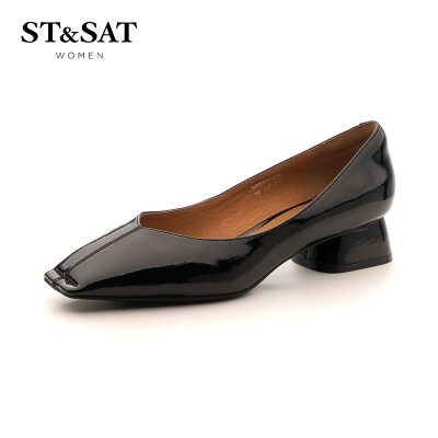 Saturday womens shoes ST&SAT lacquered cow leather fashion simple&elegant shallow mouth thick with single shoes SS91111255 black 35
Saturday womens shoes ST&SAT lacquered cow leather fashion simple&elegant shallow mouth thick with single shoes SS91111255 black 35