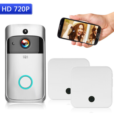 WiFi Smart Wireless Security DoorBell Smart HD 720P Visual Intercom Recording Video Door Phone Remote Home Monitoring Night Vision
WiFi Smart Wireless Security DoorBell Smart HD 720P Visual Intercom Recording Video Door Phone Remote Home Monitoring Night Vision