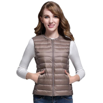 2018 New Women 90 White Duck Down Vest Womens Ultra Light Duck Down Vest Jacket Autumn Winter Round Collar Sleeveless Coat
2018 New Women 90 White Duck Down Vest Womens Ultra Light Duck Down Vest Jacket Autumn Winter Round Collar Sleeveless Coat