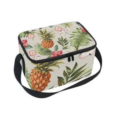 ALAZA Lunch Box Insulated Lunch Bag Large Cooler Tropical Flowers With Pineapple Tote Bag
ALAZA Lunch Box Insulated Lunch Bag Large Cooler Tropical Flowers With Pineapple Tote Bag