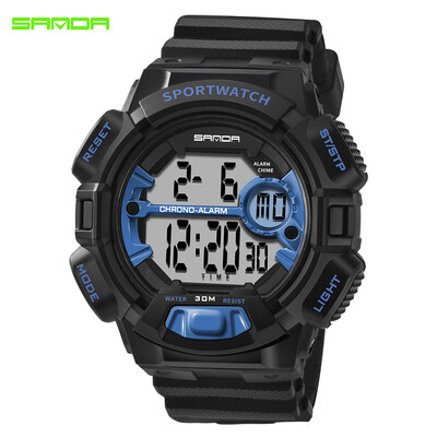 SANDA 319 Electronic Sport Watch Men Waterproof Watches Digital LED Back Light Wristwatch for Male Clock
SANDA 319 Electronic Sport Watch Men Waterproof Watches Digital LED Back Light Wristwatch for Male Clock