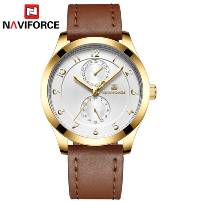 NAVIFORCE NF3004 Man Watch Quartz Watch Leather 3ATM Waterproof Date Hour Wrist Watch
NAVIFORCE NF3004 Man Watch Quartz Watch Leather 3ATM Waterproof Date Hour Wrist Watch