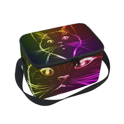 ALAZA Lunch Box 3D Colorful Cat Insulated Lunch Bag Large Cooler Tote Bagfor Men Women
ALAZA Lunch Box 3D Colorful Cat Insulated Lunch Bag Large Cooler Tote Bagfor Men Women