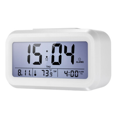 Digital Time Chime Alarm Clock Light Sensing Control Calendar Thermometer Clock with 3 Alarms & Snooze Function--Black
Digital Time Chime Alarm Clock Light Sensing Control Calendar Thermometer Clock with 3 Alarms & Snooze Function--Black