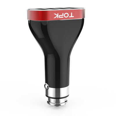 TOPK 33W 4-Port Quick Charge 20 LED USB Car Charger DC 5V 66A Car-Charger Adapter for iPhone Samsung Xiaomi Sony HTC
TOPK 33W 4-Port Quick Charge 20 LED USB Car Charger DC 5V 66A Car-Charger Adapter for iPhone Samsung Xiaomi Sony HTC