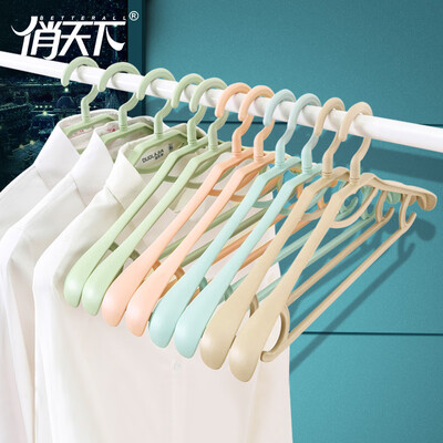 Pretty world coat hanger thick wide shoulder drying rack no trace non-slip hanger plastic head rotatable wet&dry dual-use adult children clothes support color mixing 10 WG-1524
Pretty world coat hanger thick wide shoulder drying rack no trace non-slip hanger plastic head rotatable wet&dry dual-use adult children clothes support color mixing 10 WG-1524