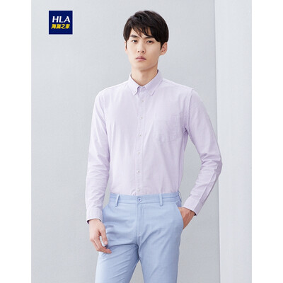 HLA Haishus Parents Sleeve Casual Shirt Men 2019 Summer New Comfortable Oxford Spinning Stripe Long Lining HNEAD2R067A Light Purple Stripe 67 17592A 40
HLA Haishus Parents Sleeve Casual Shirt Men 2019 Summer New Comfortable Oxford Spinning Stripe Long Lining HNEAD2R067A Light Purple Stripe 67 17592A 40