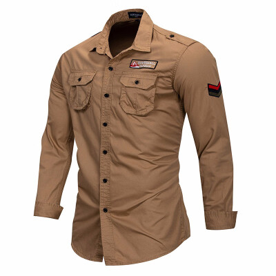 Mens Shirts Casual Slim Fit Double Pockets Plus Size Long Sleeve Cotton Male Social Tactical Military Shirts
Mens Shirts Casual Slim Fit Double Pockets Plus Size Long Sleeve Cotton Male Social Tactical Military Shirts