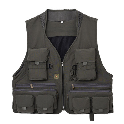 Outdoor Fishing Waistcoat Sleeveless Mesh Mens Fishing Jacket Multi-pockets Vest for Photography Fishing Hunting Climbing
Outdoor Fishing Waistcoat Sleeveless Mesh Mens Fishing Jacket Multi-pockets Vest for Photography Fishing Hunting Climbing