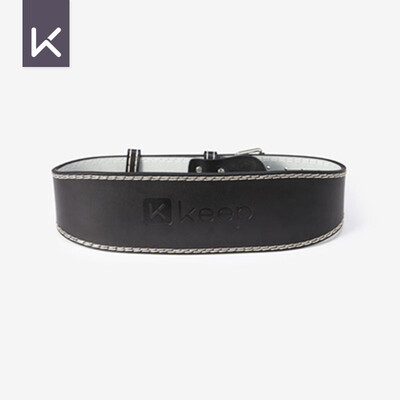 Keep leather strength belt squat weightlifting protection sports protective gear training waist black code