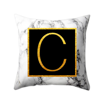 Modern Pillowcases 4545 Gold Alphabet Word Letter White Marble Pattern Pillow Case Super Soft Throw Sofa Bed Cushion Cover Protec
Modern Pillowcases 4545 Gold Alphabet Word Letter White Marble Pattern Pillow Case Super Soft Throw Sofa Bed Cushion Cover Protec