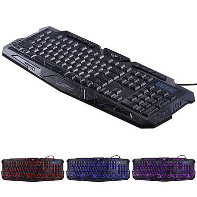 Bilingual Russian English Gaming Keyboards 3 Backlight Modes Russia Version Fire Cracks Keyboard USB Powered for Gamers
Bilingual Russian English Gaming Keyboards 3 Backlight Modes Russia Version Fire Cracks Keyboard USB Powered for Gamers
