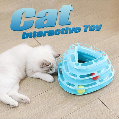 carno Cat Track Tower 3 Level Towers Tracks Roller Kitten Play Disc Cat Interactive Toy for Pet Exercise
carno Cat Track Tower 3 Level Towers Tracks Roller Kitten Play Disc Cat Interactive Toy for Pet Exercise