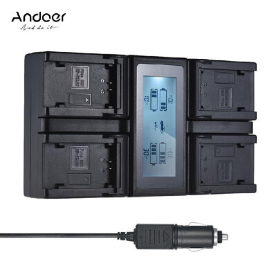 Andoer NP-FZ100 4-Channel LCD Camera Battery Charger for Sony A7III A9 A7RIII A7SIII with DC Car Charger
Andoer NP-FZ100 4-Channel LCD Camera Battery Charger for Sony A7III A9 A7RIII A7SIII with DC Car Charger