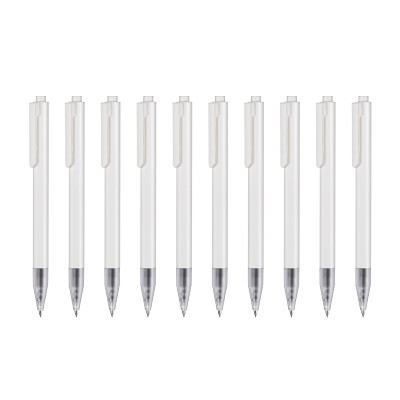 Sky 10 sticks simple gel pen press white sanding rod office pen 05mm black core TS-1211
Sky 10 sticks simple gel pen press white sanding rod office pen 05mm black core TS-1211