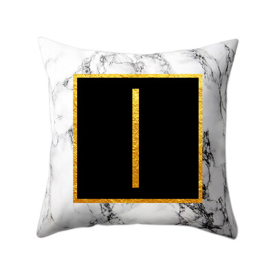 Modern Pillowcases 4545 Gold Alphabet Word Letter White Marble Pattern Pillow Case Super Soft Throw Sofa Bed Cushion Cover Protec
Modern Pillowcases 4545 Gold Alphabet Word Letter White Marble Pattern Pillow Case Super Soft Throw Sofa Bed Cushion Cover Protec