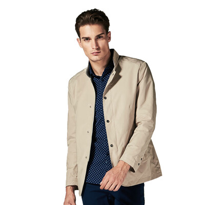 Jinba K-boxing jacket mens solid color trend long jacket mens handsome thin jacket spring mens clothing FKZL1342 khaki 175
Jinba K-boxing jacket mens solid color trend long jacket mens handsome thin jacket spring mens clothing FKZL1342 khaki 175