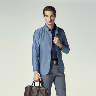 Jinba mens clothing K-Boxing stand collar business jacket male spring jacket mens casual long version of the jacket men BKZL1189 gray orchid 185
Jinba mens clothing K-Boxing stand collar business jacket male spring jacket mens casual long version of the jacket men BKZL1189 gray orchid 185