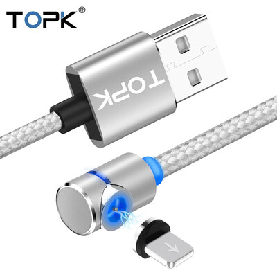 TOPK 2m RLine-L 90 Degree L Type Magnetic Cable Nylon Braided LED Magnet Cable for iPhone 6 7 8 X
TOPK 2m RLine-L 90 Degree L Type Magnetic Cable Nylon Braided LED Magnet Cable for iPhone 6 7 8 X