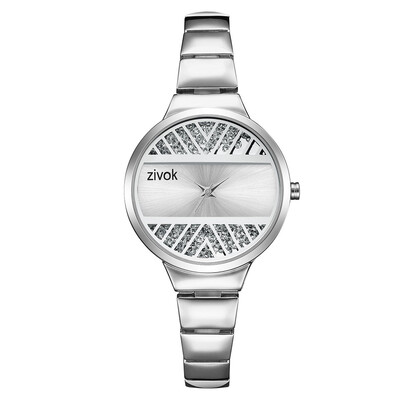 ZIVOK Women Quartz Wrist Watch Stainless Steel Dimensional Carving Flower Dial Watch World Time Display with Gift Box
ZIVOK Women Quartz Wrist Watch Stainless Steel Dimensional Carving Flower Dial Watch World Time Display with Gift Box