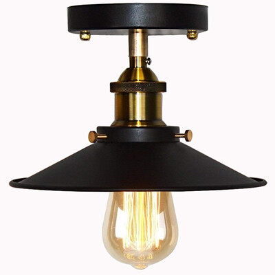 Huahan Haituo ceiling lamp modern retro industrial metal black bronze attic bar ceiling lamp shade retro ceiling lamp
Huahan Haituo ceiling lamp modern retro industrial metal black bronze attic bar ceiling lamp shade retro ceiling lamp