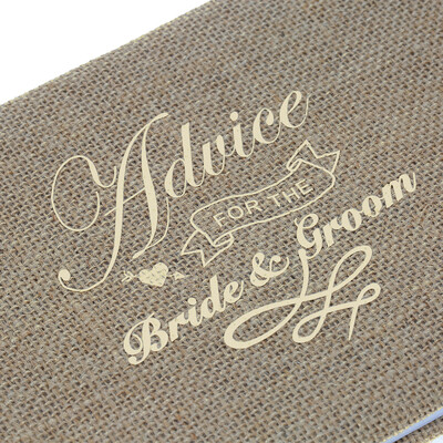 Vintage 72-Pages Burlap Cover Wedding Guest Book Rustic Style Hardcover Double-Sided Wedding Guestbook
Vintage 72-Pages Burlap Cover Wedding Guest Book Rustic Style Hardcover Double-Sided Wedding Guestbook