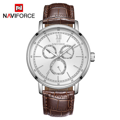 NAVIFORCE NF3002 Leather Watch Brand Quartz Watches Independent Hour Date Day Window Luminous Business Casual Wrist Watch
NAVIFORCE NF3002 Leather Watch Brand Quartz Watches Independent Hour Date Day Window Luminous Business Casual Wrist Watch