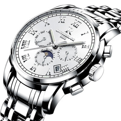 Man Automatic mechanical watch Business affairs Noctilucent Wrist watch Waterproof steel strip Calendar watch
Man Automatic mechanical watch Business affairs Noctilucent Wrist watch Waterproof steel strip Calendar watch