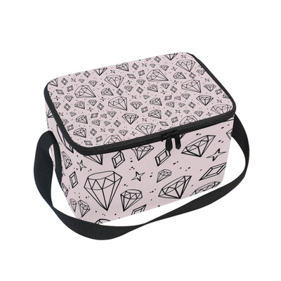 ALAZA Insulated Lunch Box Pink Diamonds Lunch Bag for Men Women Portable Tote Bag Cooler Bag
ALAZA Insulated Lunch Box Pink Diamonds Lunch Bag for Men Women Portable Tote Bag Cooler Bag