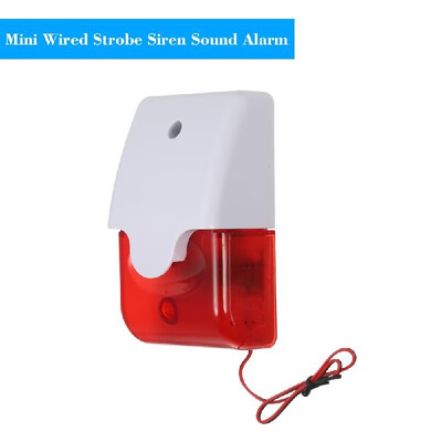 Mini Wired Strobe Siren Sound Alarm Strobe Flashing Red Light Sound Siren for Home Security Protect Alarm System 110dB
Mini Wired Strobe Siren Sound Alarm Strobe Flashing Red Light Sound Siren for Home Security Protect Alarm System 110dB