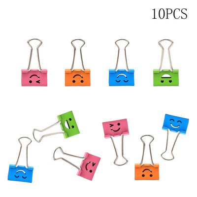 10PCS Cute Assorted Smiling Face Spring-Loaded File Organizer Lovely Colorful Paper Holder Metal Binder Clips
10PCS Cute Assorted Smiling Face Spring-Loaded File Organizer Lovely Colorful Paper Holder Metal Binder Clips