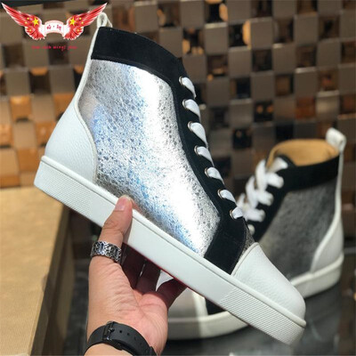 Designer luxury mens women christian red bottom shoes fashion hightop suede with Spikes Loafers Rivets brand casual dress sneakers
Designer luxury mens women christian red bottom shoes fashion hightop suede with Spikes Loafers Rivets brand casual dress sneakers