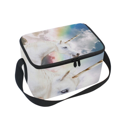 ALAZA Unicorn Rainbow Lunch Box Insulated Lunch Bag Large Cooler Tote Bagfor Men Women
ALAZA Unicorn Rainbow Lunch Box Insulated Lunch Bag Large Cooler Tote Bagfor Men Women