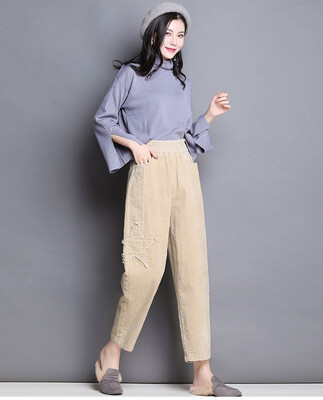 Corduroy pants baggy Korean version of harun pants radish pants casual pants long pants pants down pants
Corduroy pants baggy Korean version of harun pants radish pants casual pants long pants pants down pants