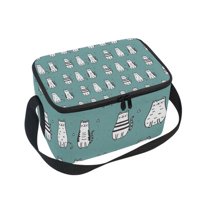 ALAZA Insulated Lunch Box Blue Little Cats Lunch Bag for Men Women Portable Tote Bag Cooler Bag
ALAZA Insulated Lunch Box Blue Little Cats Lunch Bag for Men Women Portable Tote Bag Cooler Bag