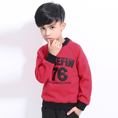 Childrens clothing boy sweater 2018 autumn&winter new children plus velvet shirt in the big children thickening pullover tide
Childrens clothing boy sweater 2018 autumn&winter new children plus velvet shirt in the big children thickening pullover tide