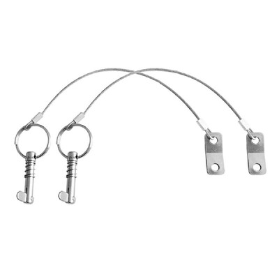 2Pcs Quick Release Pin with Lanyard Anti-lost Pin for Boat Bimini Top Marine Grade 316 Stainless Steel Hardware
2Pcs Quick Release Pin with Lanyard Anti-lost Pin for Boat Bimini Top Marine Grade 316 Stainless Steel Hardware