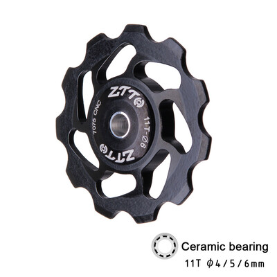 ZTTO 11T MTB Bicycle Rear Derailleur Jockey Wheel Ceramic Bearing Pulley CNC Road Bike Guide Roller Idler 4mm 5mm 6mm
ZTTO 11T MTB Bicycle Rear Derailleur Jockey Wheel Ceramic Bearing Pulley CNC Road Bike Guide Roller Idler 4mm 5mm 6mm