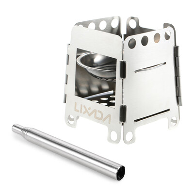 Lixada Portable Stainless Steel Lightweight Folding Wood Stove Pocket Alcohol Stove with Collapsible Bellow Outdoor Cooking Campin
Lixada Portable Stainless Steel Lightweight Folding Wood Stove Pocket Alcohol Stove with Collapsible Bellow Outdoor Cooking Campin