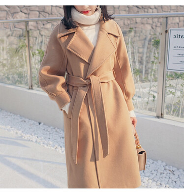 2018 winter edition of the Korean version of the long&thin lantern sleeve woollen overcoat womens long&thick woollen coat
2018 winter edition of the Korean version of the long&thin lantern sleeve woollen overcoat womens long&thick woollen coat
