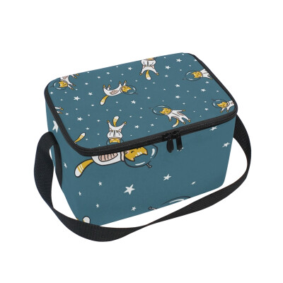 ALAZA Lunch Box Insulated Cat Astronaut Lunch Bag Large Cooler Tote Bag for Men Women
ALAZA Lunch Box Insulated Cat Astronaut Lunch Bag Large Cooler Tote Bag for Men Women